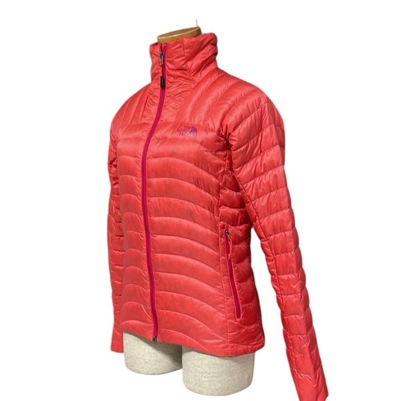 THE NORTH FACE Puffer Jacket Coat 700 Down Filled Orange Pink Size XS - Picture 2 of 15